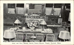 Army and Navy Masonic Center, Masonic Temple Postcard