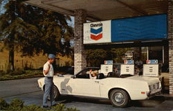 Bill Ruff Chevron - Mustang Postcard