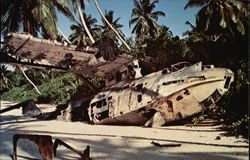 Wreckage of Royal Air Force "Catalina" Postcard