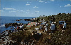 A Summer Day Along The Shore Kennebunkport, ME Postcard Postcard Postcard