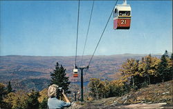 Aerial Gondola, Mt. Sunapee State Park New Hampshire Postcard Postcard Postcard