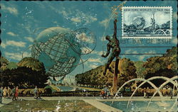 PLAZA OF THE ASTRONAUTS - THE ROCKET THROWER New York World's Fair 1964 - 1965 1964 NY Worlds Fair Postcard Postcard Postcard