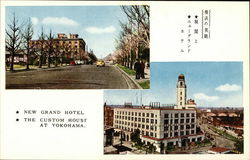 New Grand Hotel and Custom House Postcard