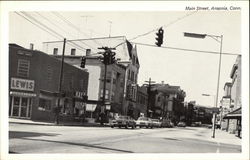 Main Street View Ansonia, CT Postcard Postcard Postcard