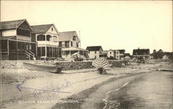 Houses along Clinton Beach Postcard