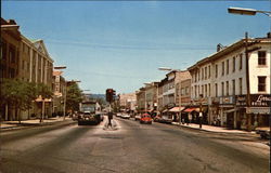 Main Street View Danbury, CT Postcard Postcard Postcard