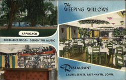 The Weeping Willows Restaurant East Haven, CT Postcard Postcard Postcard