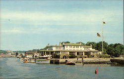 Water View of Indian Harbor Yacht Club Greenwich, CT Postcard Postcard Postcard