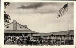 On the Lawn - The Cedars Country Club - In the Berkshire Hills Lakeville, CT Postcard Postcard Postcard