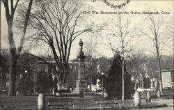 Civil War Monument on the Green Postcard