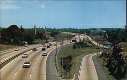 The Connecticut Turnpike Postcard Postcard Postcard