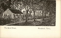 The Quiet Street Woodstock, CT Postcard Postcard Postcard