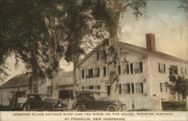 Webster Place Antique Shop and Tea Room on the Daniel Webster Highway Franklin New Hampshire