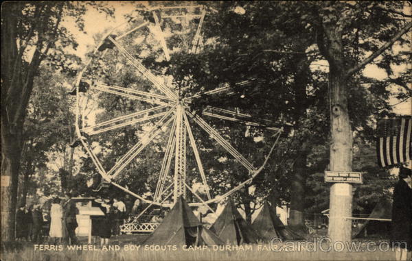 Ferris Wheel and Boy Scouts Camp, Durham Fair Connecticut