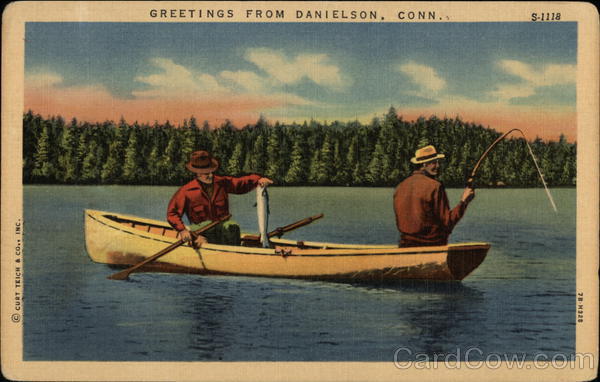 Men Fishing on Lake Danielson Connecticut