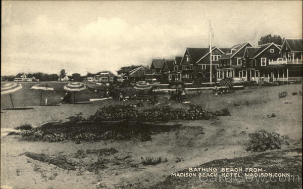 Bathing Beach from Madison Beach Hotel Connecticut
