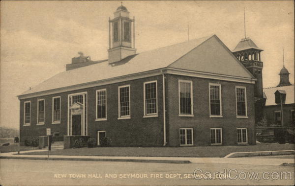 New Town Hall and Seymour Fire Dep't. Connecticut
