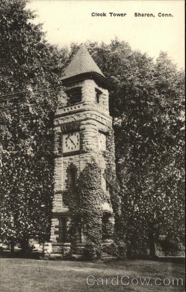 Ivy Covered Clock Tower Sharon Connecticut