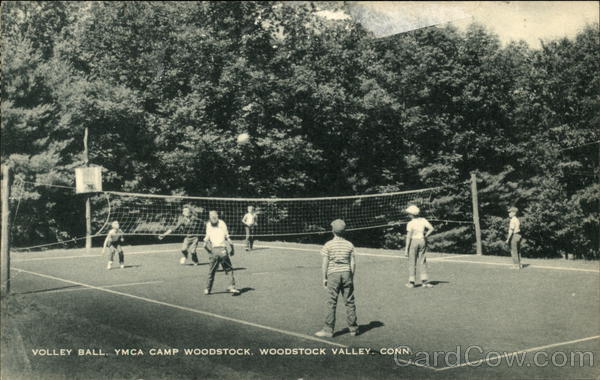 Volley Ball, Y.M.C.A. Camp Woodstock Woodstock Valley Connecticut