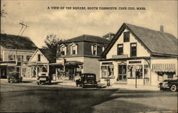 A View of the Square, South Yarmouth Postcard