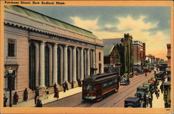 View of Purchase Street New Bedford, MA Postcard Postcard Postcard
