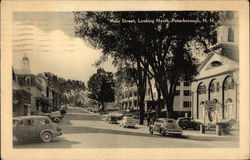 Main Street, Looking North Postcard