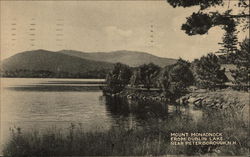 Scenic View of Mount Monadnock from Dublin Lake Peterborough, NH Postcard Postcard Postcard