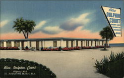 Blue Dolphin Court Postcard