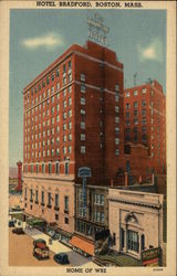 Hotel Bradford, Home of WBZ Postcard