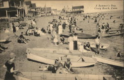 A Summer's Day, Cosey Beach East Haven, CT Postcard Postcard Postcard