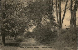 Road at Vacation House Canaan, CT Postcard Postcard Postcard