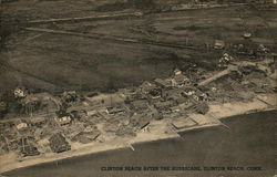 Clinton Beach After the Hurricane Connecticut Postcard Postcard Postcard