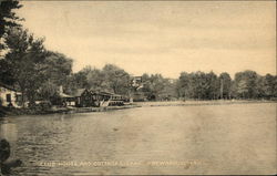 Club House and Cottages Lake Hayward, CT Postcard Postcard 