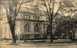 New Britain Institute Library Postcard