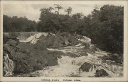 Scenic View of Cargill Falls Putnam, CT Postcard Postcard Postcard