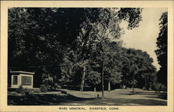 Street View of Wars Memorial Postcard