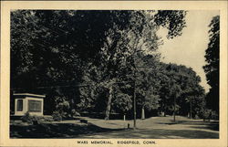 Street View of Wars Memorial Ridgefield, CT Postcard Postcard Postcard