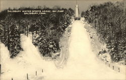 Salisbury Winter Sports Association Ski Jump Connecticut Postcard Postcard Postcard