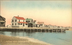 Houses along Chalker Beach Old Saybrook, CT Postcard Postcard Postcard