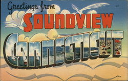 Greetings from Soundview, Connecticut Postcard