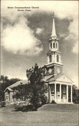 Storrs Congregational Church Postcard