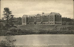 Storrs Hall - Connecticut Agricultural College Postcard