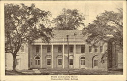 Connecticut State College - Storrs Community House Postcard