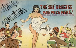 The "See" Breezes are Nice Here! Greetings from Thomaston, Conn. Connecticut Comic Postcard Postcard Postcard