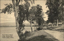 East Shore Road. Lake Washining. Twin Lakes, CT Postcard Postcard Postcard