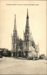 St. Anne's Roman Catholic Church Waterbury, CT Postcard Postcard Postcard