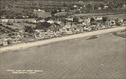 Aerial View of West Beach Westbrook, CT Postcard Postcard Postcard