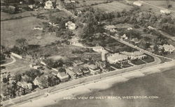 Aerial View of West Beach Postcard