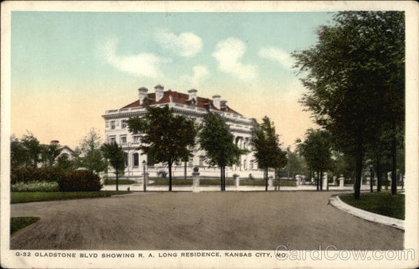 Gladstone Boulevard showing R. A. Long Residence Kansas City Missouri