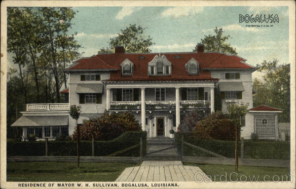 Residence of Mayor W.H. Sullivan Bogalusa Louisiana